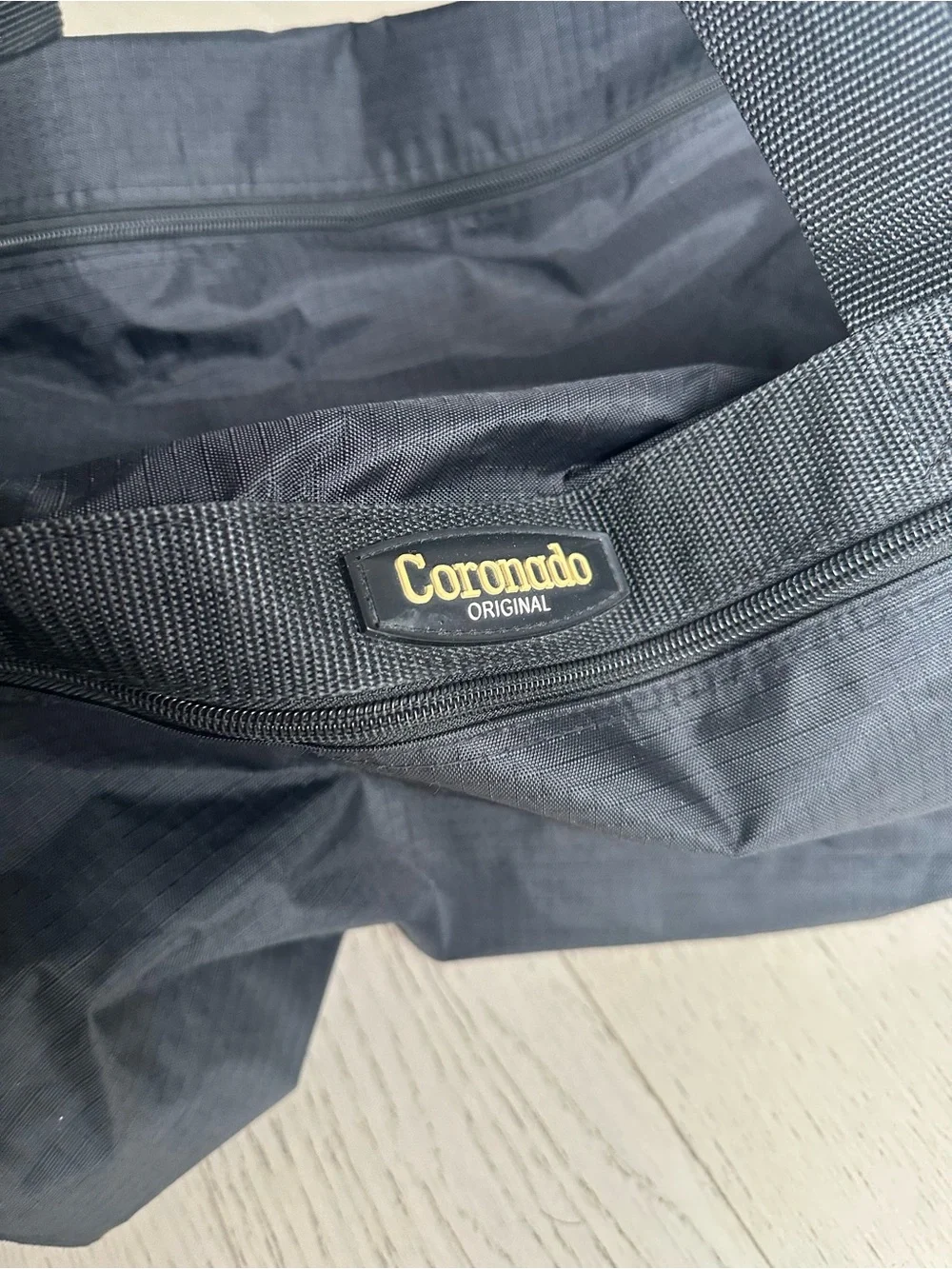Coronado Black Men's Duffel Bag with Dual Carry Handles